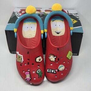 Crocs South Park Cartmen Classic Clog Men's Size 10 Women's Size 12 Red/Blue New